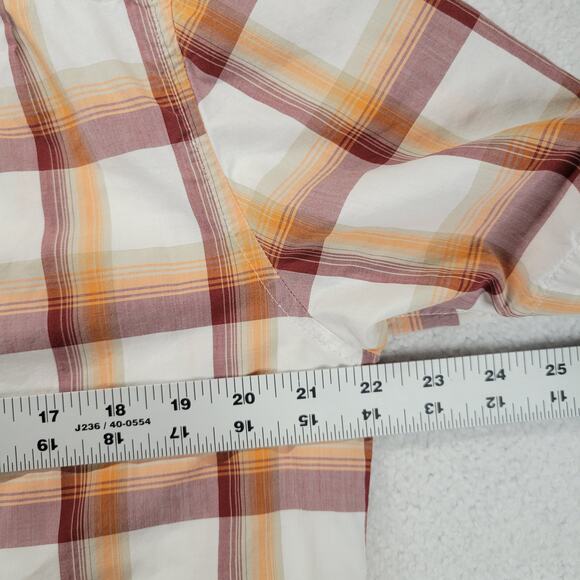 Marmot Button Up Shirt Men's Medium Short Sleeve Plaid Hiking Outdoors Camping - Picture 12 of 12